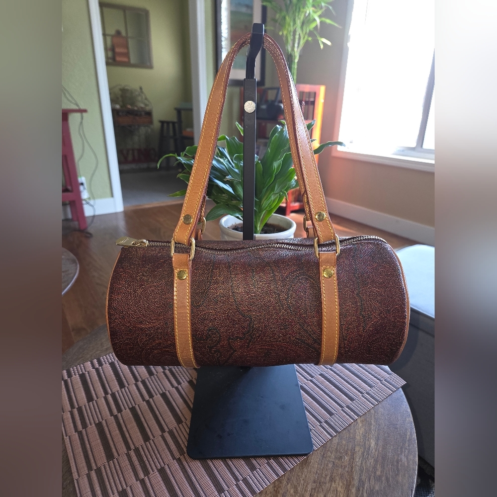 Etro Milano Small Barrel Satchel